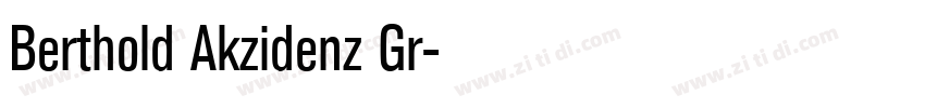 Berthold Akzidenz Gr字体转换